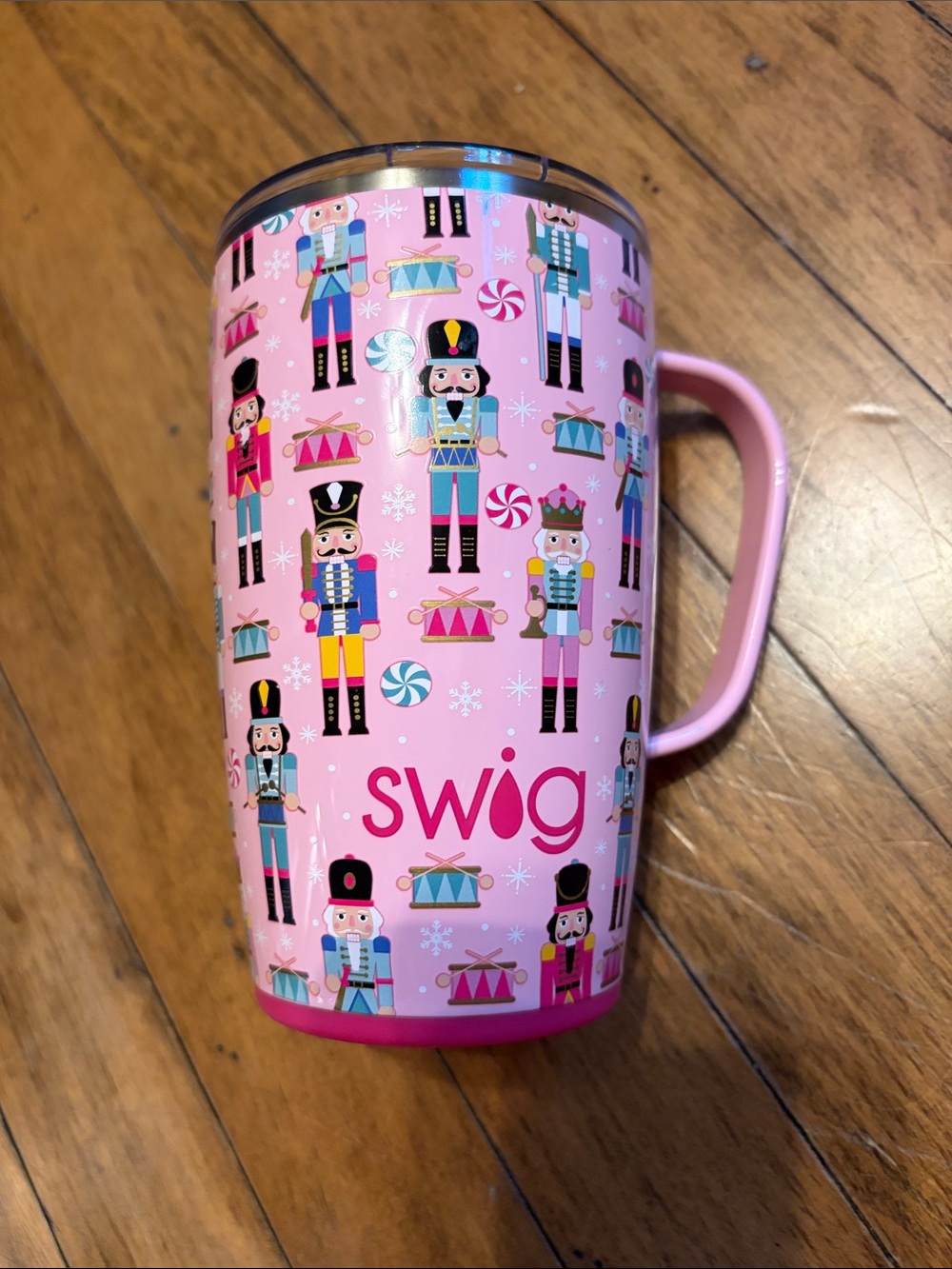 Swig Pink Nutcracker Holiday Travel Mug